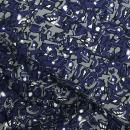 Jersey Muster Nr. 1 dunkelblau grau weiss schwarz 95 % Baumwolle und 5 % Elastan Ökotex 100